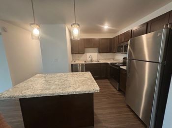 Mocha cabinets